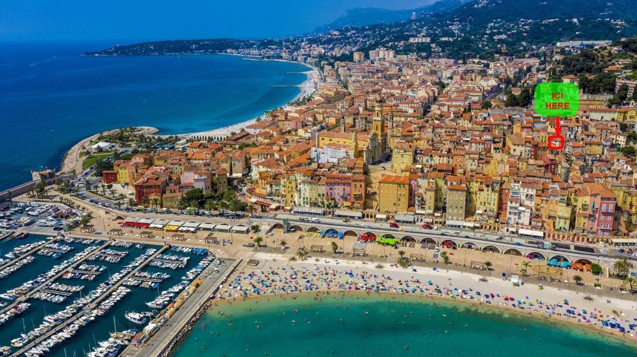 Menton, Centre Historique, Vue Mer Exteriör bild