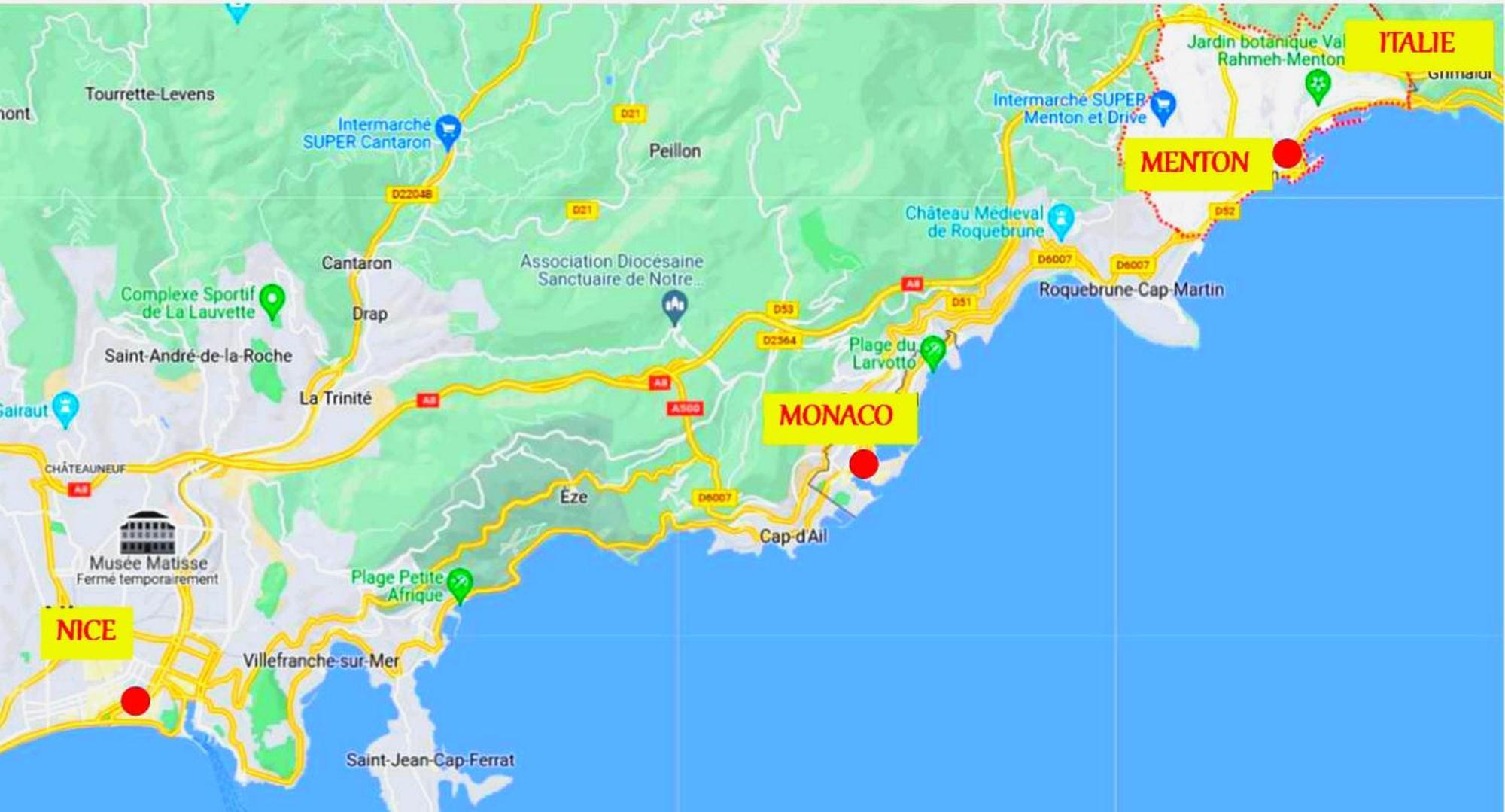 Menton, Centre Historique, Vue Mer Exteriör bild